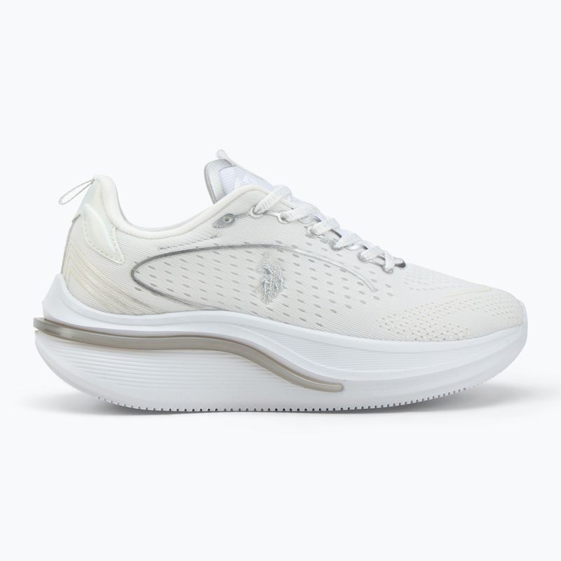 Scarpe da donna U.S. Polo Assn. CLAUDE004 bianco/argento 2