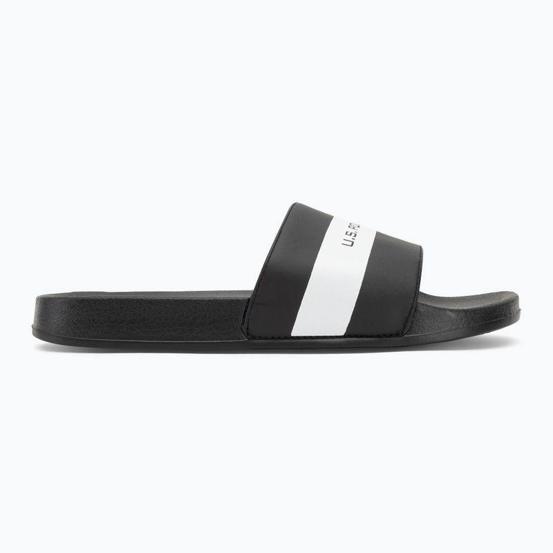 Infradito da uomo U.S. Polo Assn. SKYE002 nero/bianco 2