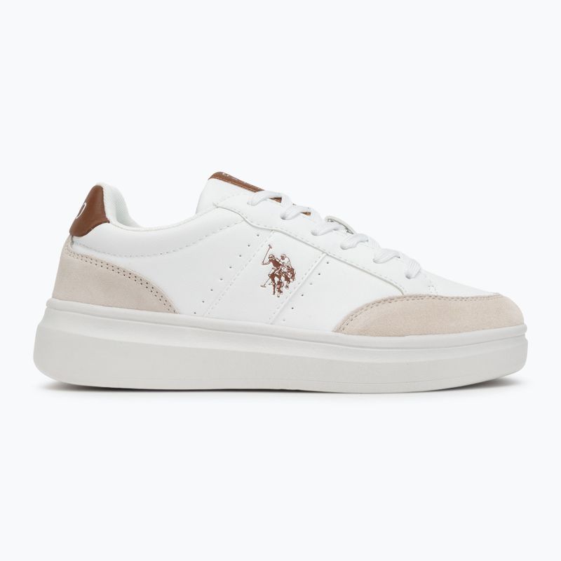 Scarpe da uomo U.S. Polo Assn. CODY003B bianco/marrone chiaro 2