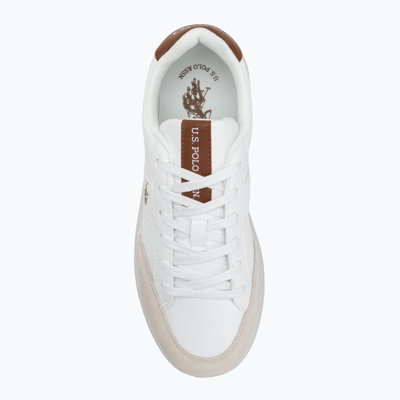 Scarpe da uomo U.S. Polo Assn. CODY003B bianco/marrone chiaro 5
