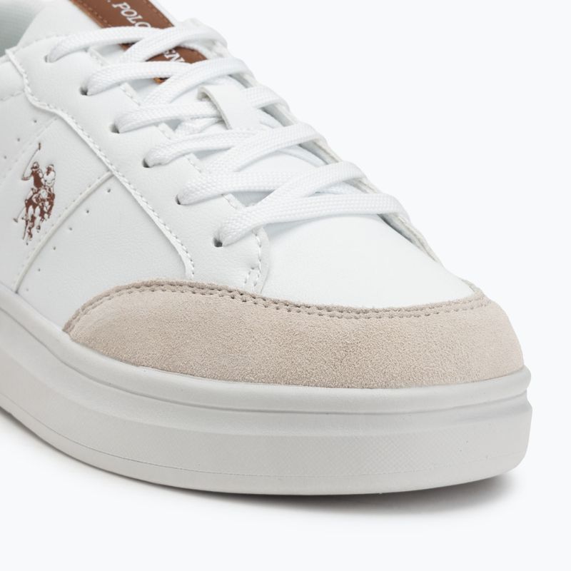Scarpe da uomo U.S. Polo Assn. CODY003B bianco/marrone chiaro 7