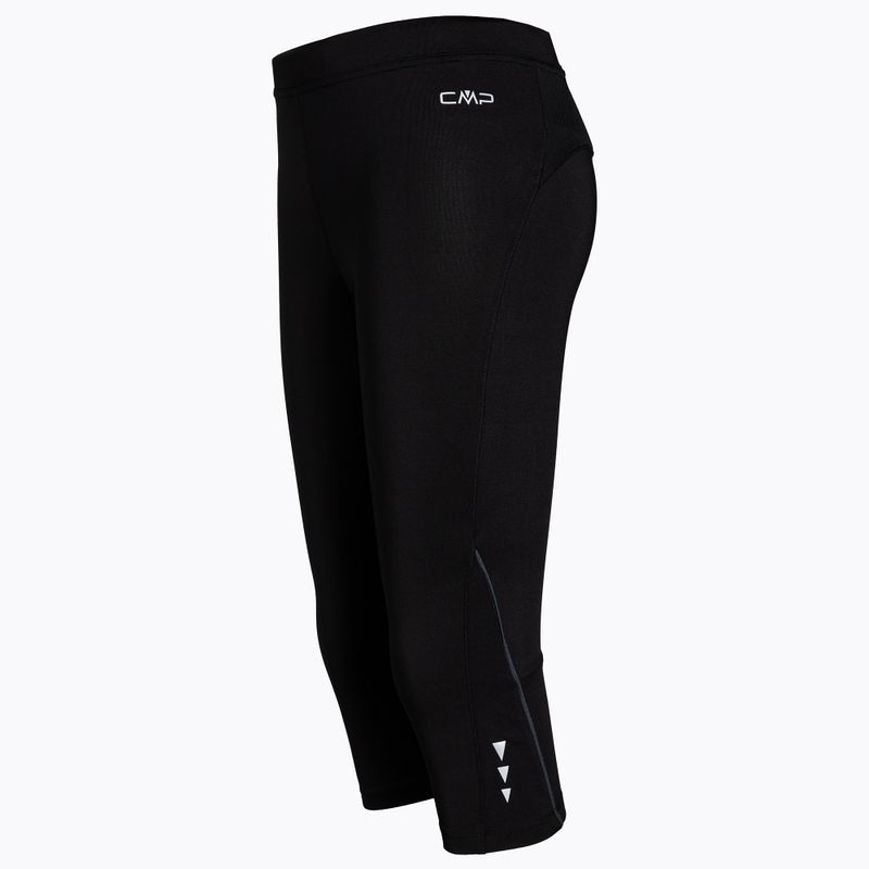 Leggings 3/4 da corsa CMP donna nero 3C88376T/65AL 3