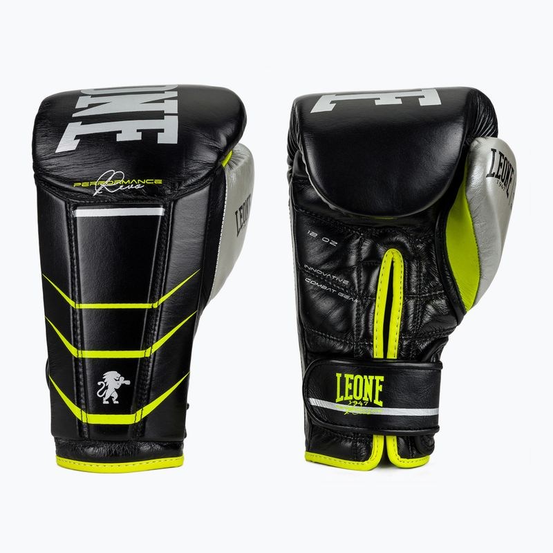 Guantoni da boxe LEONE 1947 Revo Performance nero fluo
