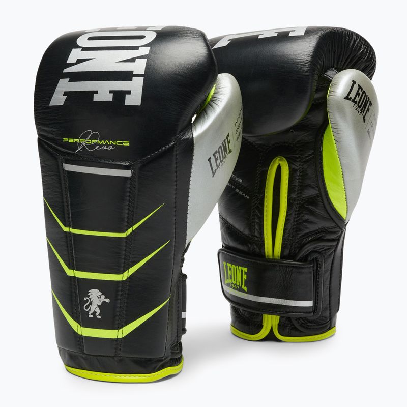 Guantoni da boxe LEONE 1947 Revo Performance nero fluo