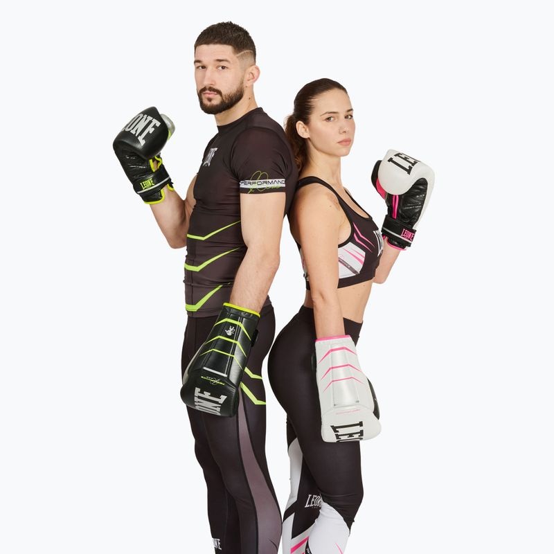 Guantoni da boxe LEONE 1947 Revo Performance nero fluo 10