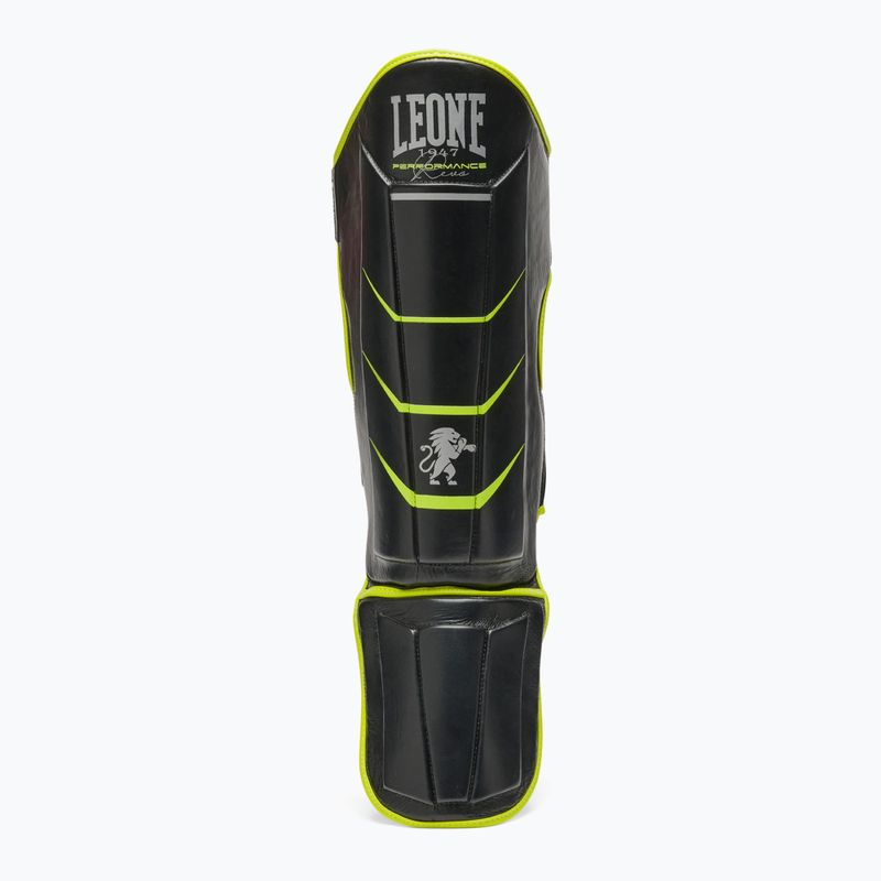 Protezioni tibia LEONE 1947 Revo Fluo nero 2