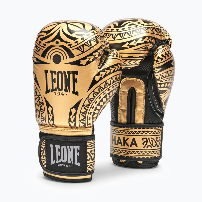 Guantoni da boxe LEONE 1947 Haka black/gold 2