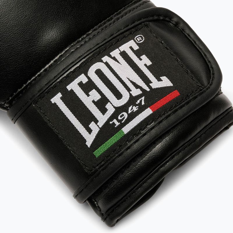 Guanti da boxe per bambini LEONE 1947 Thunder Jr nero 6
