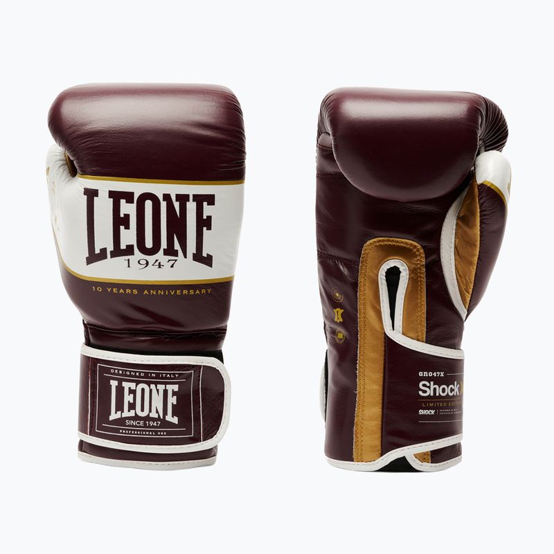 Guantoni da boxe LEONE 1947 Shock X burgundy