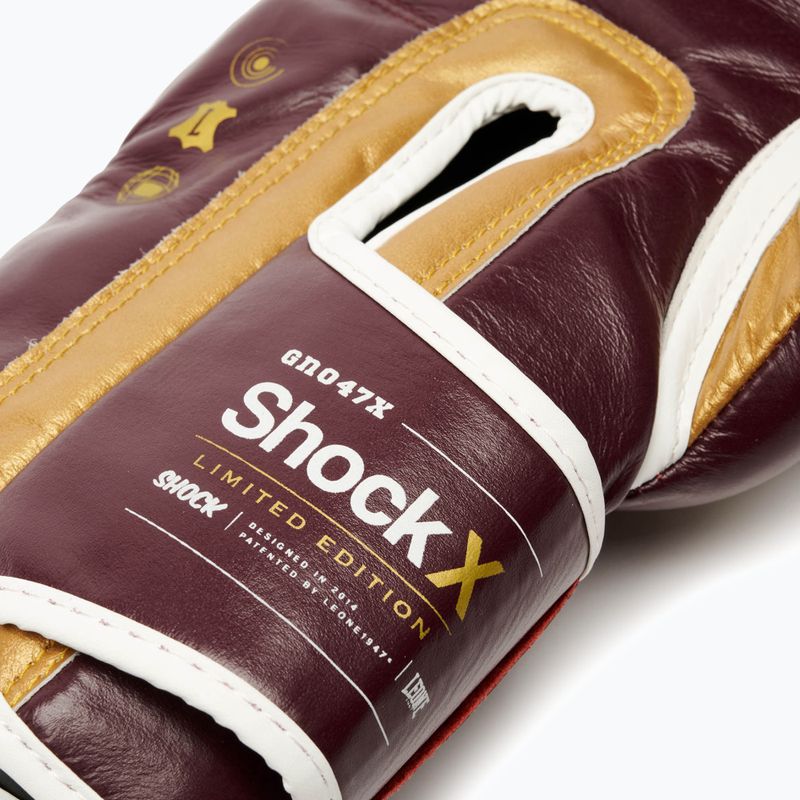 Guantoni da boxe LEONE 1947 Shock X burgundy 10