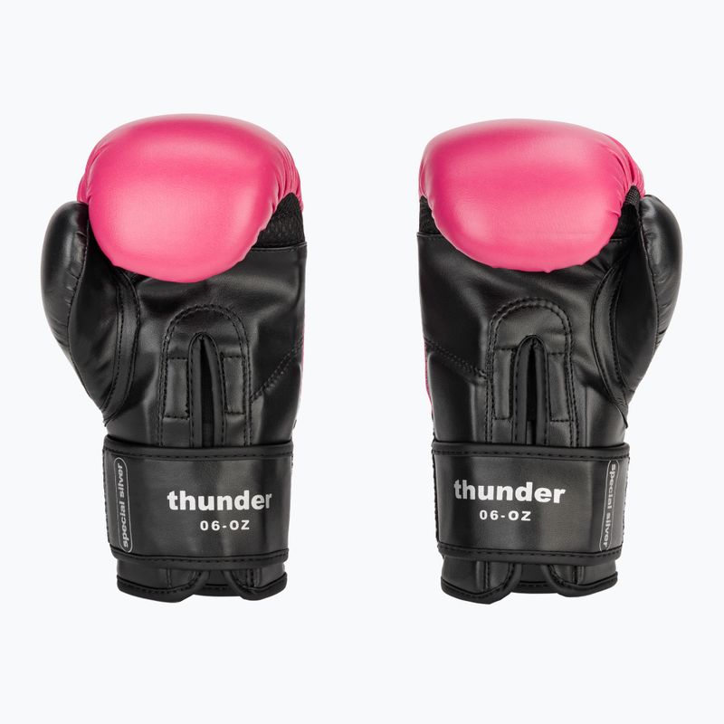 Guanti da boxe per bambini LEONE 1947 Thunder Jr fucsia 3