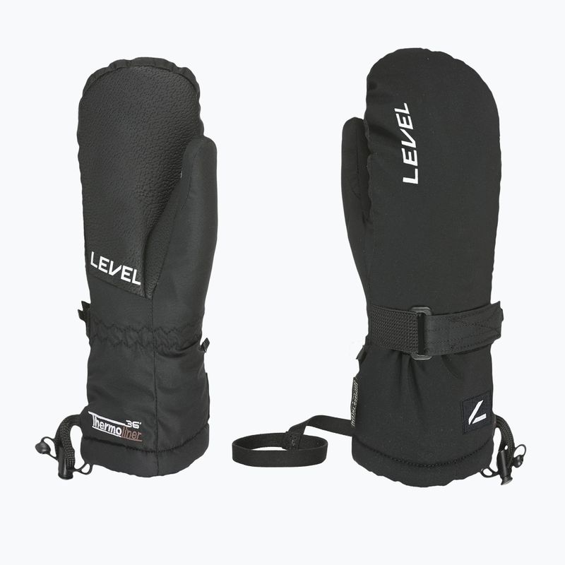 Guanti da sci per bambini Level Junior Mitt black