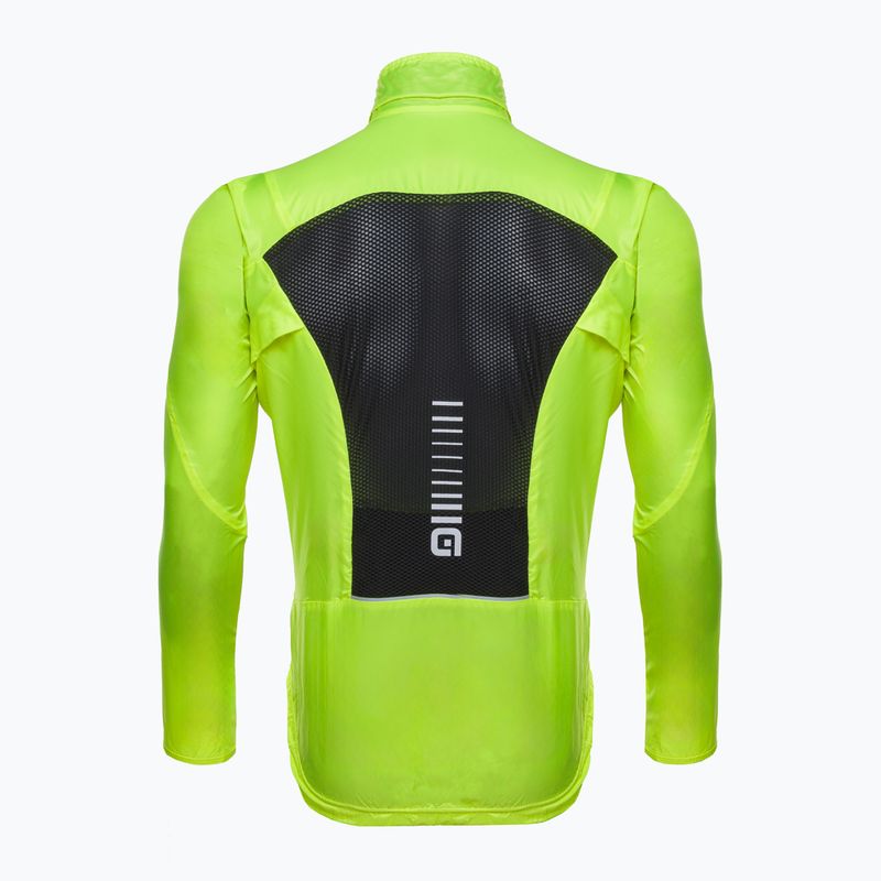 Giacca da ciclismo da uomo Alé Light Pack giallo fluorescente 4