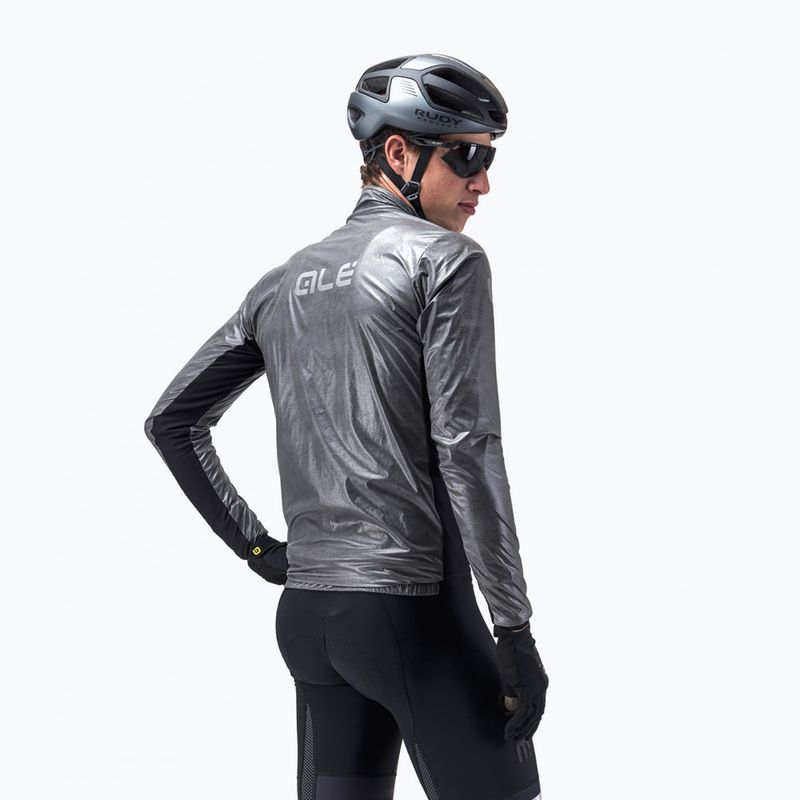 Giacca da ciclismo da uomo Alé Black Reflective nero/nero 2