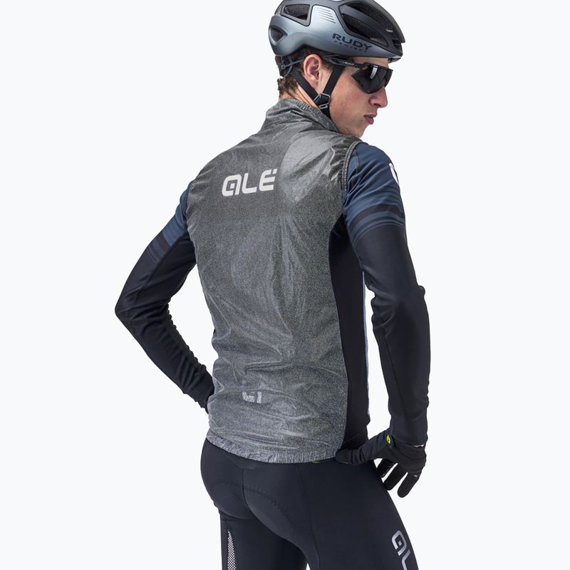 Gilet da ciclismo Alé Black Reflective nero/nero da uomo 2