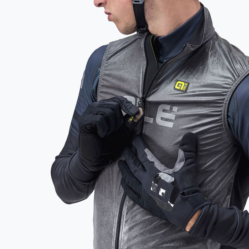Gilet da ciclismo Alé Black Reflective nero/nero da uomo 4
