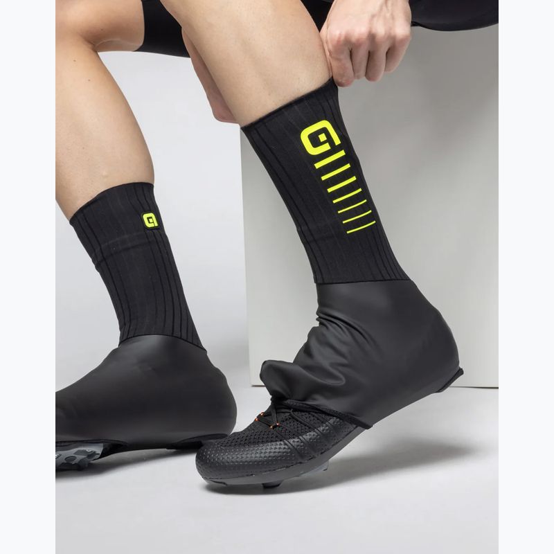 Protezioni per scarpe da ciclismo Alé Whizzy Winter nero/giallo fluo 3