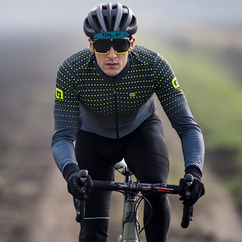 Felpa ciclismo uomo Alé Bullet nero grigio nero/grigio 9