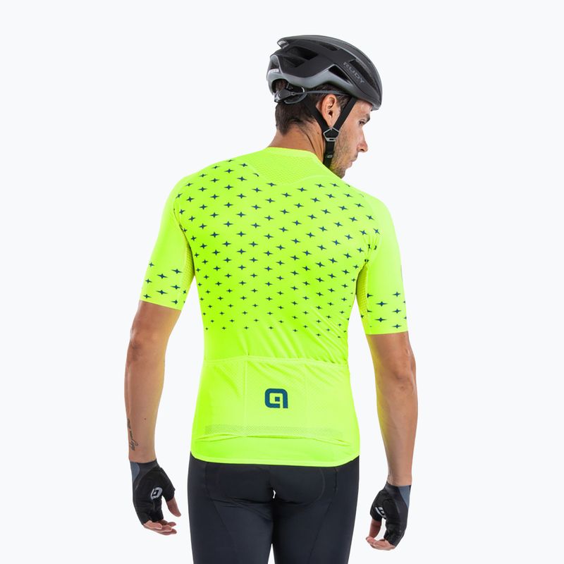 Maglia Alé MC Stars da uomo giallo fluo benzina 2