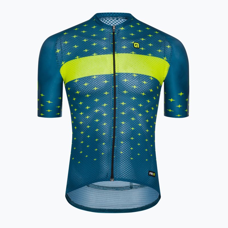 Maglia ciclismo uomo Alé Maglia MC Stars benzina giallo fluo