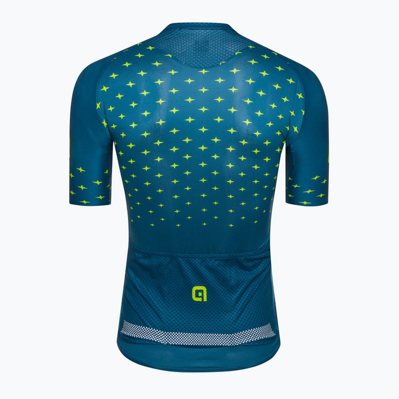 Maglia ciclismo uomo Alé Maglia MC Stars benzina giallo fluo 2