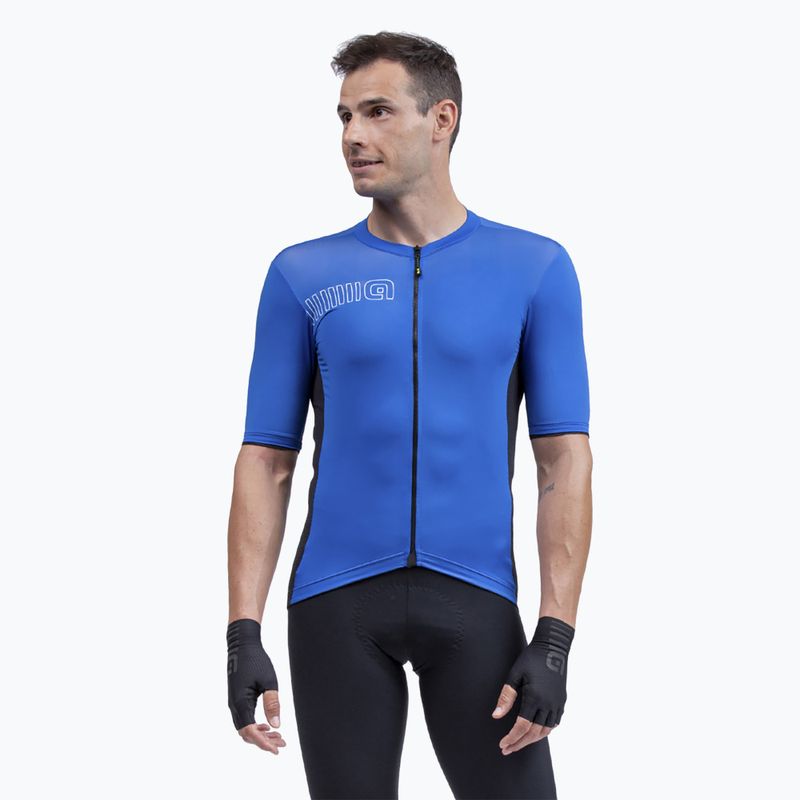 Maglia ciclismo uomo Alé Maglia MC Color Block italia blu