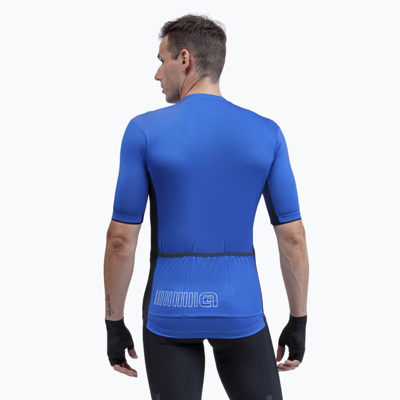 Maglia ciclismo uomo Alé Maglia MC Color Block italia blu 3