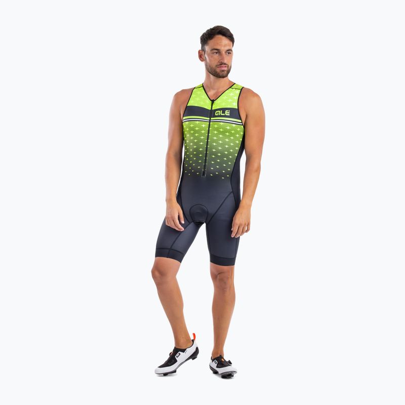 Tuta da triathlon da uomo Alé Stars giallo fluo/nero