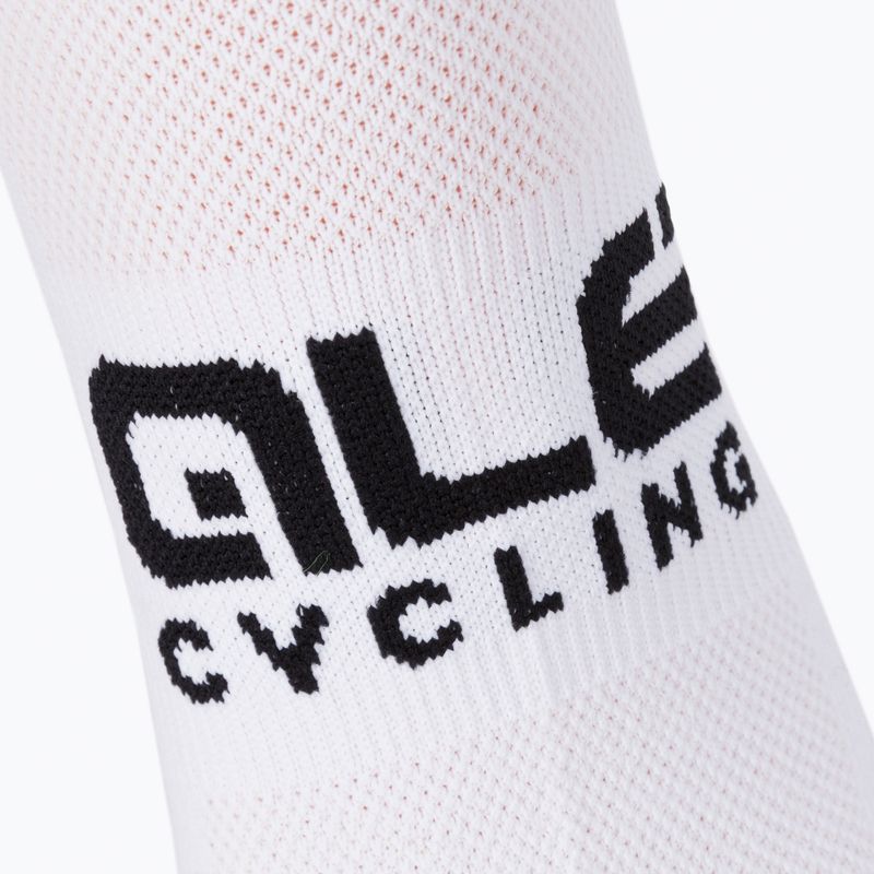 Calze da bici Alé Brrr 16 cm Bianco chiaro 3