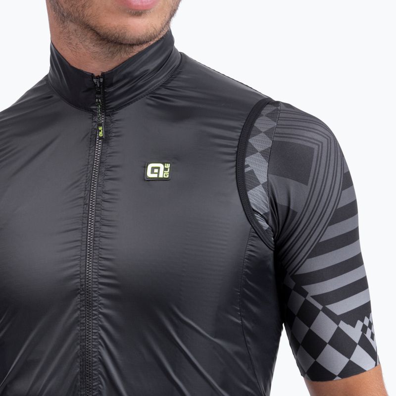 Gilet da ciclismo Alé Vento 2.0 da uomo, nero 3