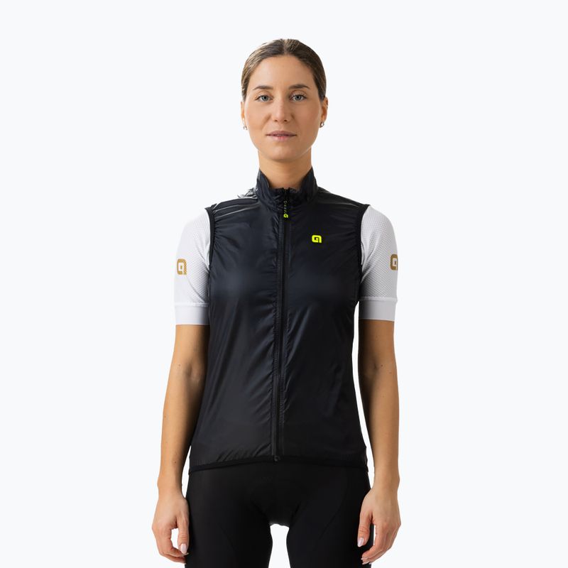 Gilet da ciclismo da donna Alé Vento 2.0 nero