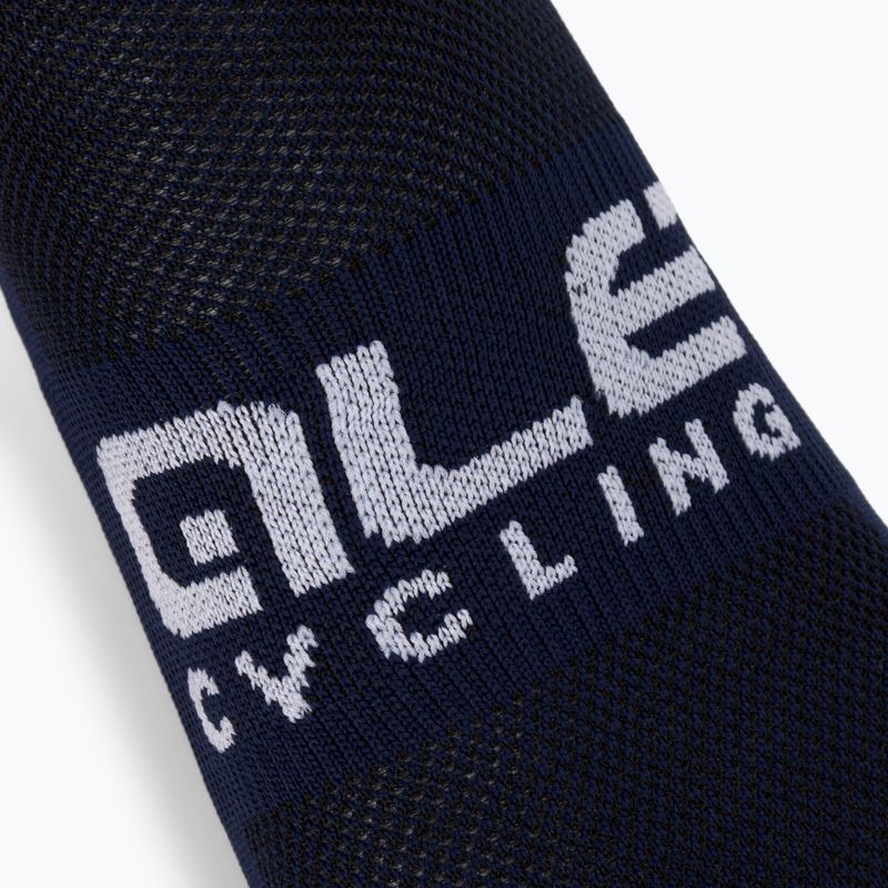 Calze da ciclismo Alé Calza Q-Skin 16 cm Stars blu/bianco 3