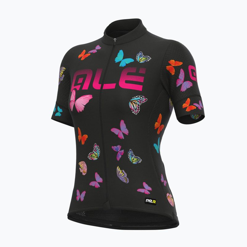 Maglia ciclismo donna Alé Maglia Donna MC Butterfly nero