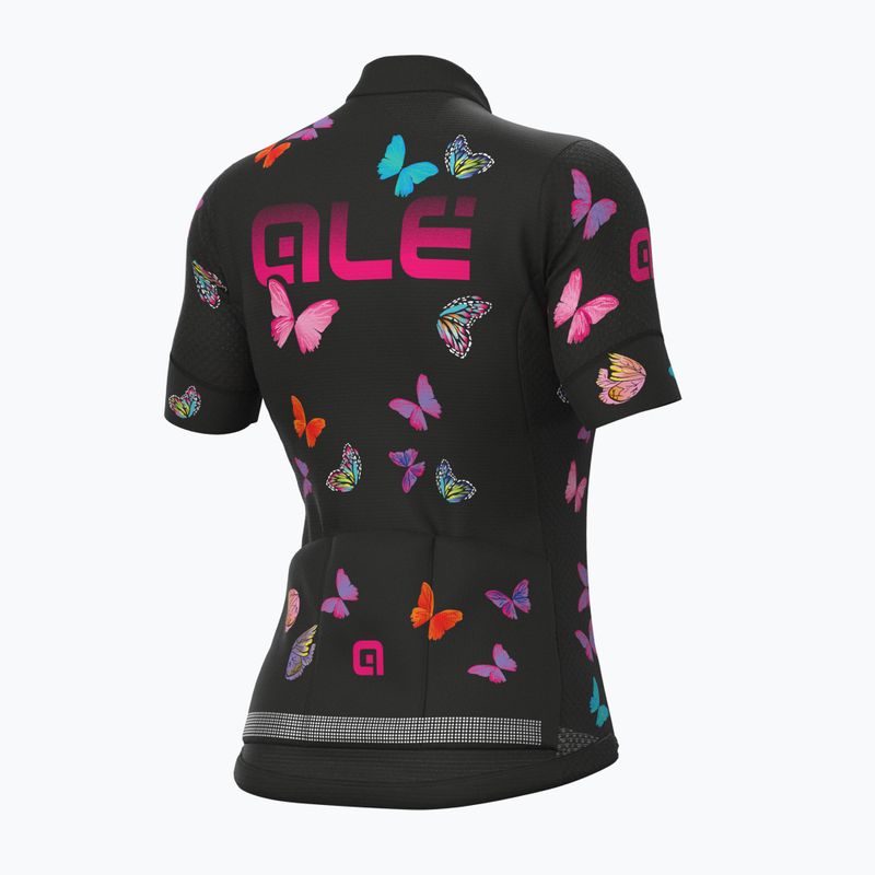 Maglia ciclismo donna Alé Maglia Donna MC Butterfly nero 2