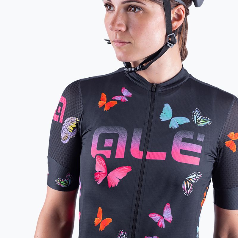 Maglia ciclismo donna Alé Maglia Donna MC Butterfly nero 5