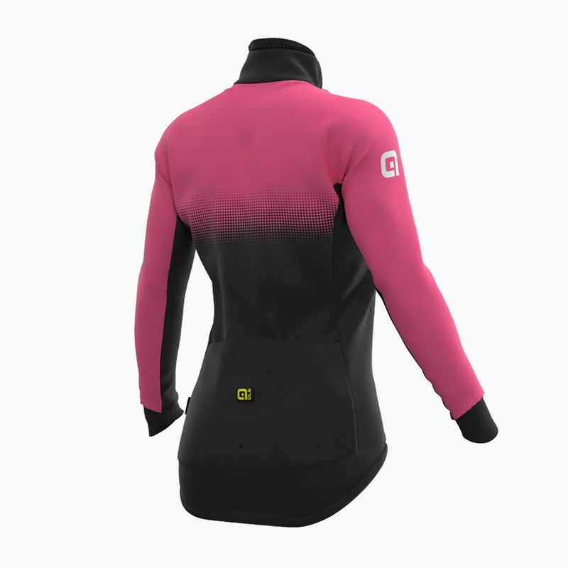 Giacca da ciclismo donna Alé Gradient rosa fl nero/fl.rosa nero 7