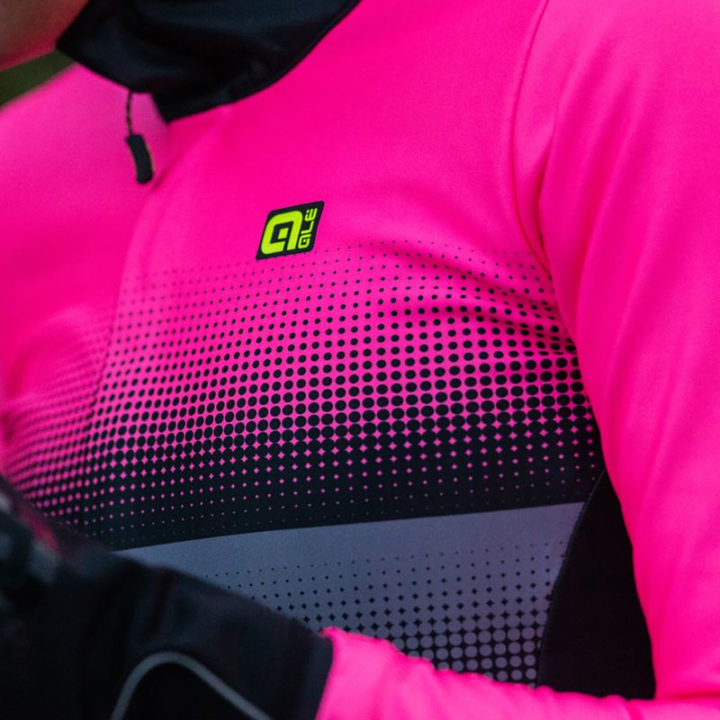 Giacca da ciclismo donna Alé Gradient rosa fl nero/fl.rosa nero 10