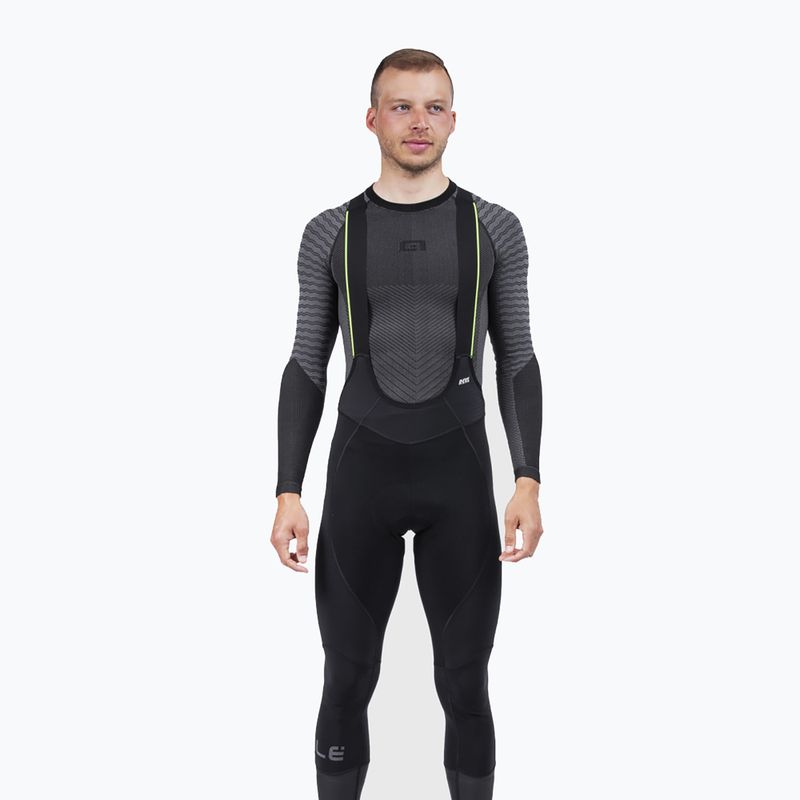 Pantaloni da ciclismo da uomo Alé Clima Warm nero/nero