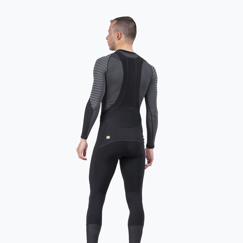 Pantaloni da ciclismo da uomo Alé Clima Warm nero/nero 2