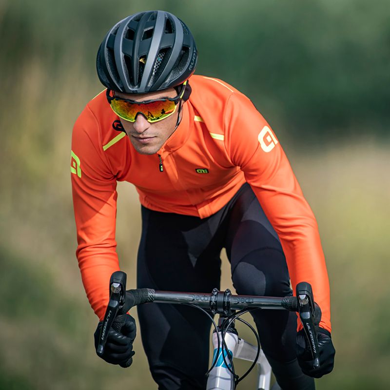 Giacca da ciclismo da uomo Alé K-Tornado 2.0 arancio fluo/arancio fluo 8