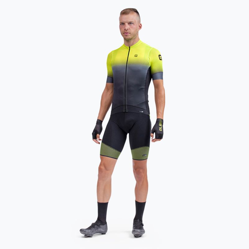 Maglia ciclismo uomo Alé Maglia MC Gradient giallo fluorescente 2