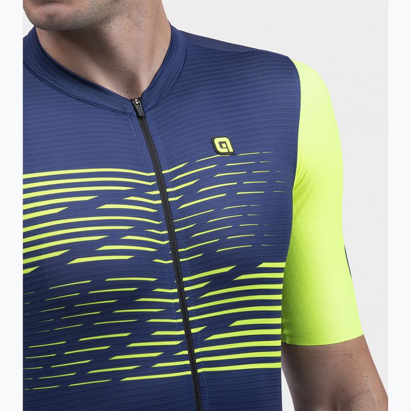 Maglia ciclismo uomo Alé Maglia MC Logo blu 5