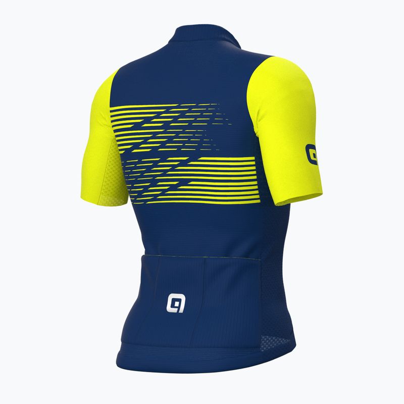 Maglia ciclismo uomo Alé Maglia MC Logo blu 8