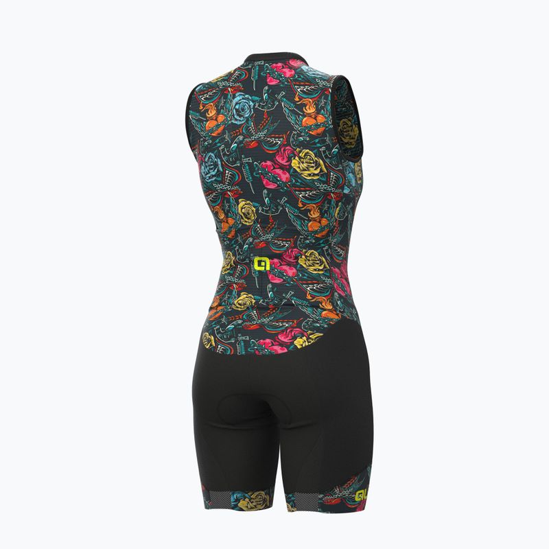 Tuta da triathlon donna Alé Body SM Donna Tattoo grigio 2