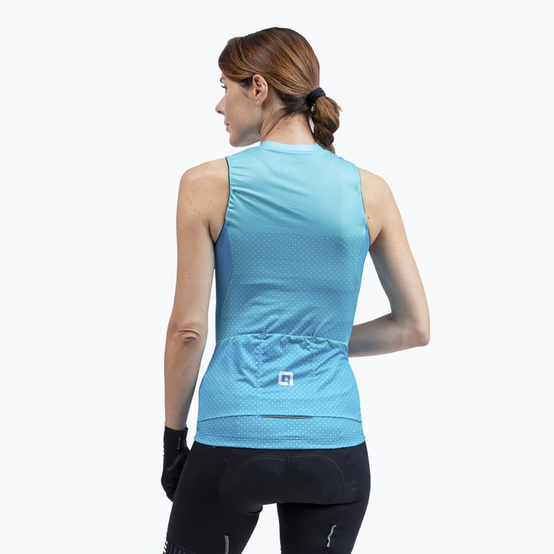Maglia ciclismo donna Alé Maglia Donna SM Level turchese 2