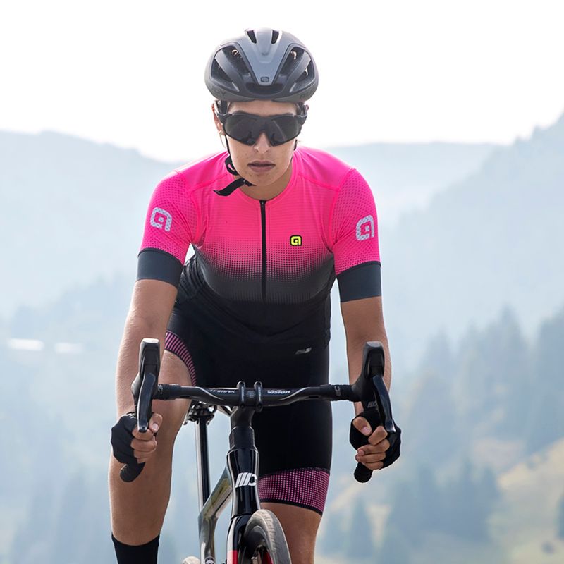 Maglia ciclismo donna Alé Maglia Donna MC Gradient rosa fluo 9