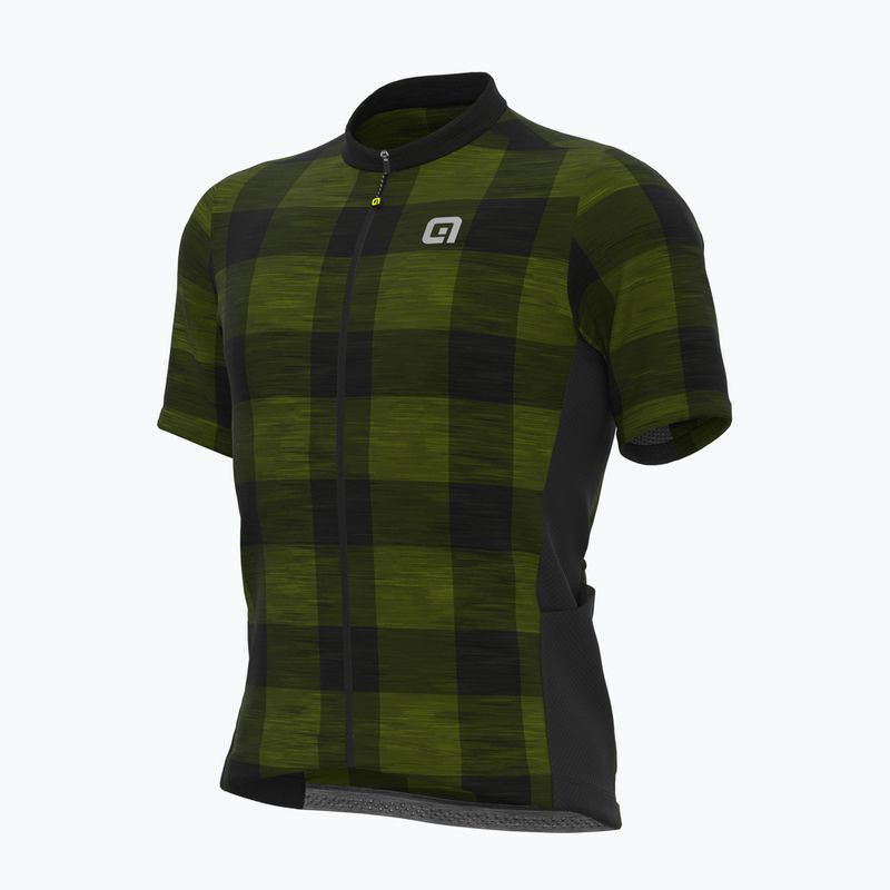 Maglia ciclismo Alé Maglia MC uomo verde scozzese 5