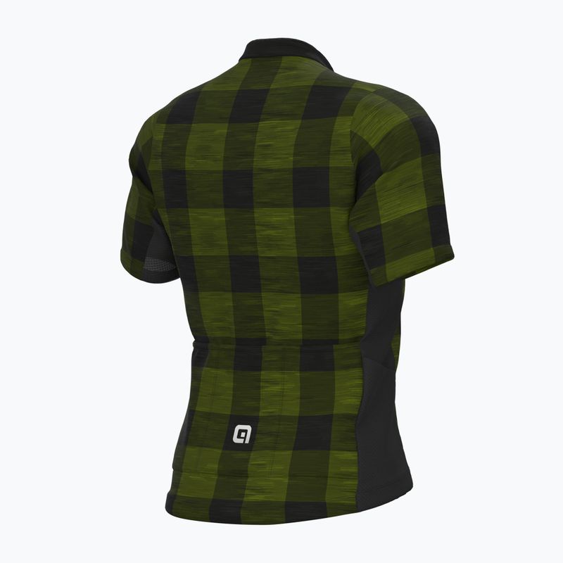 Maglia ciclismo Alé Maglia MC uomo verde scozzese 6