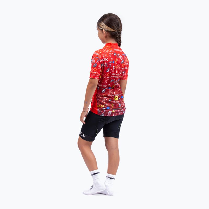 Maglia ciclismo bambino Alé Maglia Bimbo MC Vibes rosso 5