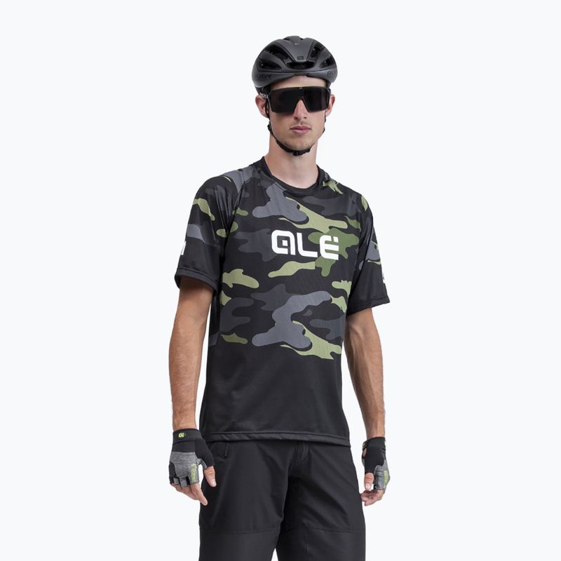 Maglia ciclismo uomo Alé Maglia MC Stain verde